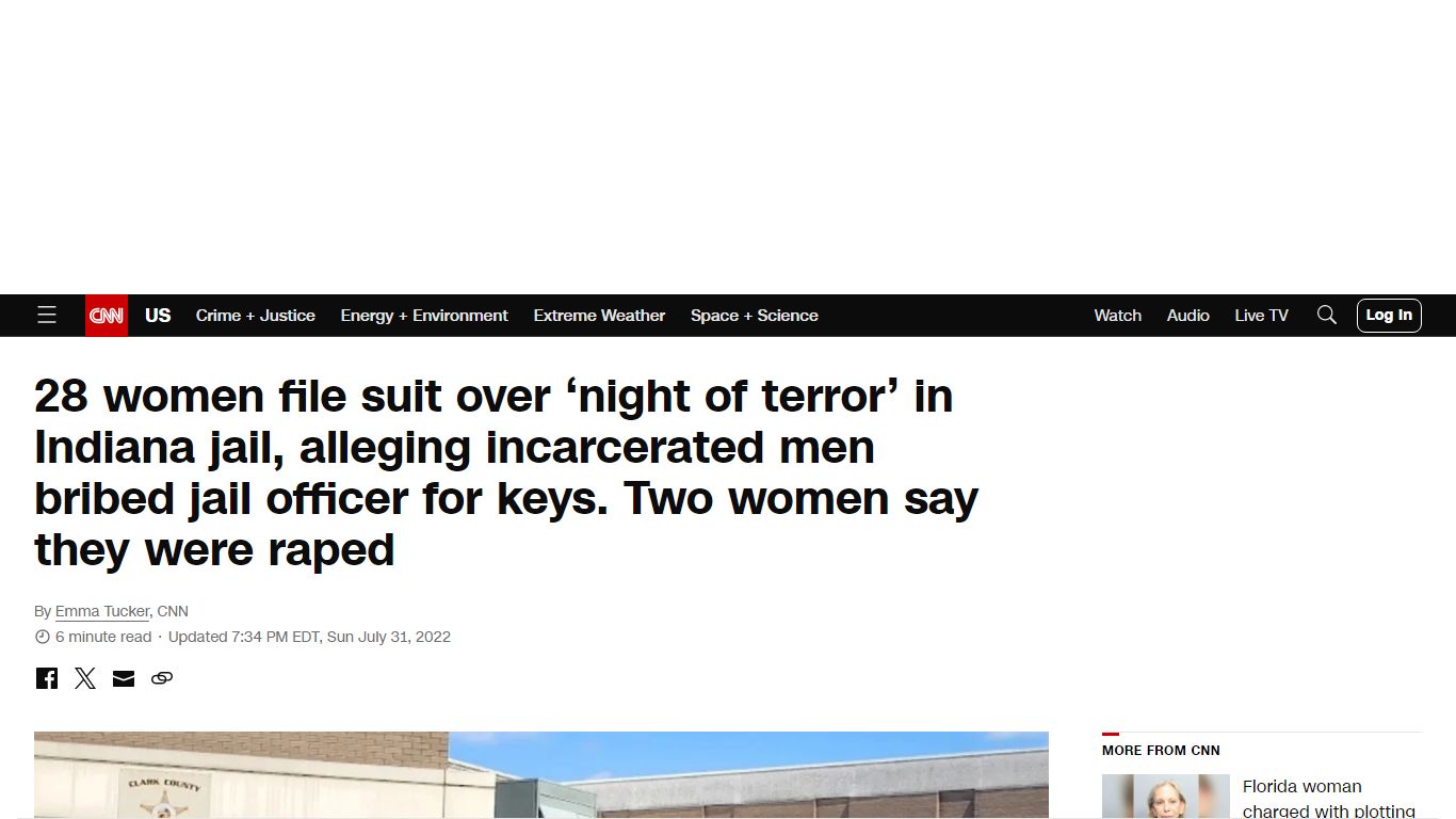 28 women file suit over 'night of terror' in Indiana jail, alleging ...